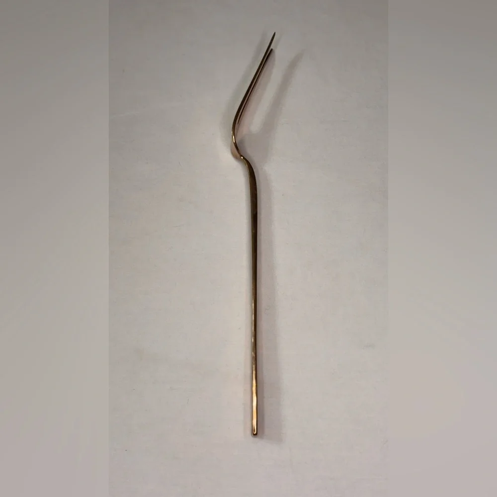 Vintage MCM Gold Serving Fork
